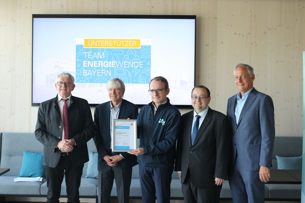 Ernennung Cleantech Innovation Park Gmbh zum Unterstützer Team Energiewende Bayern