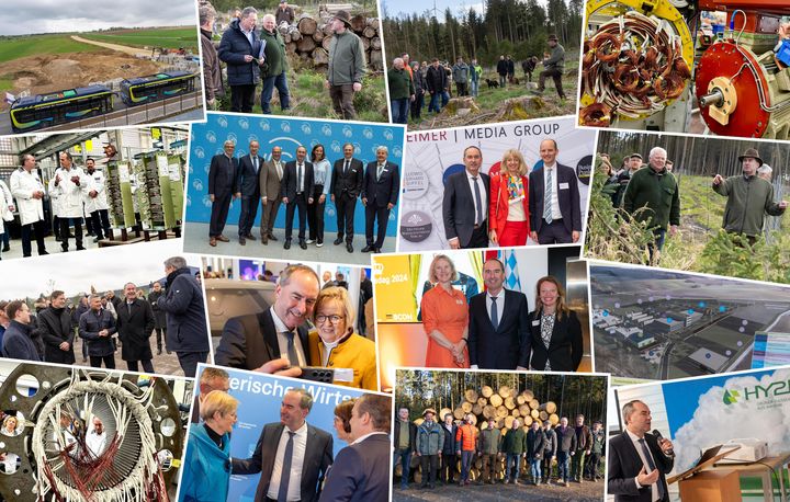 Impressionen der Arbeit von Staatsminister Hubert Aiwanger im April, Mai und Juni 2024.