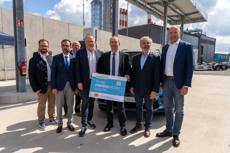 Die Wasserstofftankstelle am Flughafen Memmingen ist neuer Gestalter im Team Energiewende Bayern.