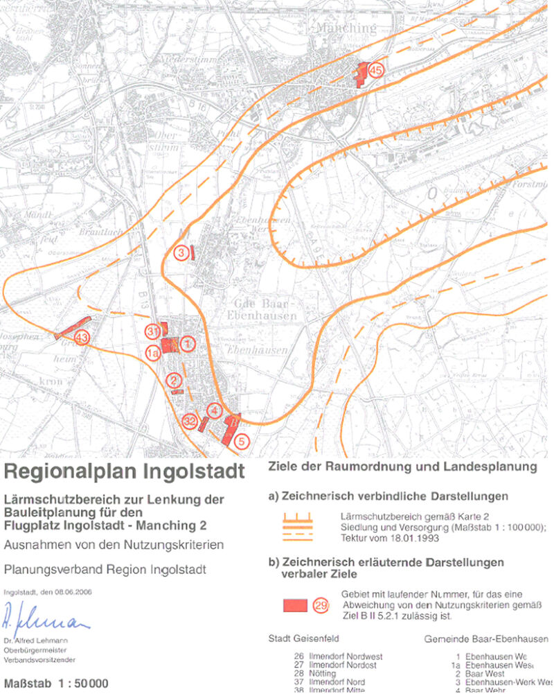 Beispiel Regionalkarte: Lärm Beispiel Regionalkarte: Lärm